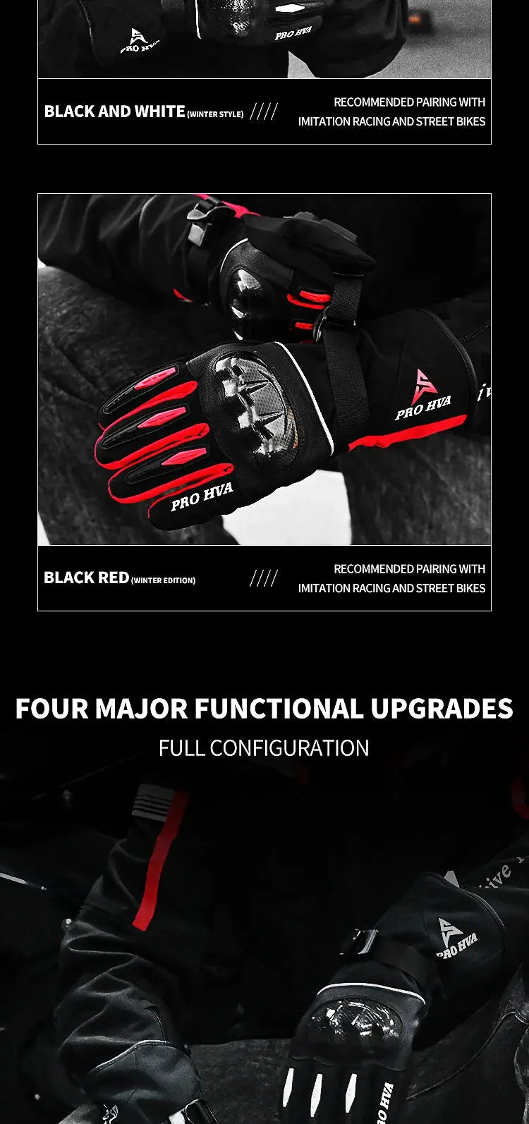 Motorcycle Winter Gloves – Waterproof, Windproof, Touchscreen Motocross Gloves LanRider