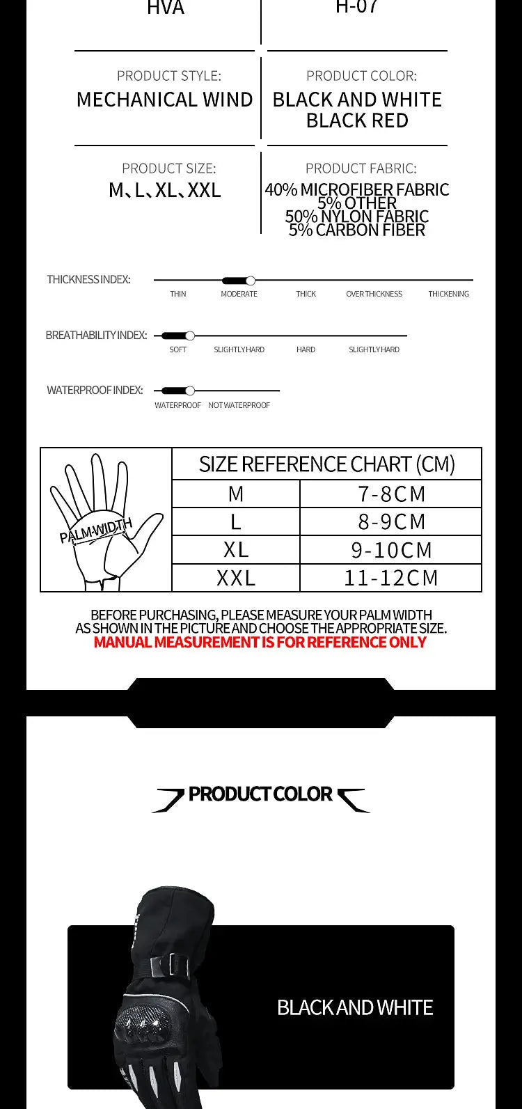 Motorcycle Winter Gloves – Waterproof, Windproof, Touchscreen Motocross Gloves LanRider