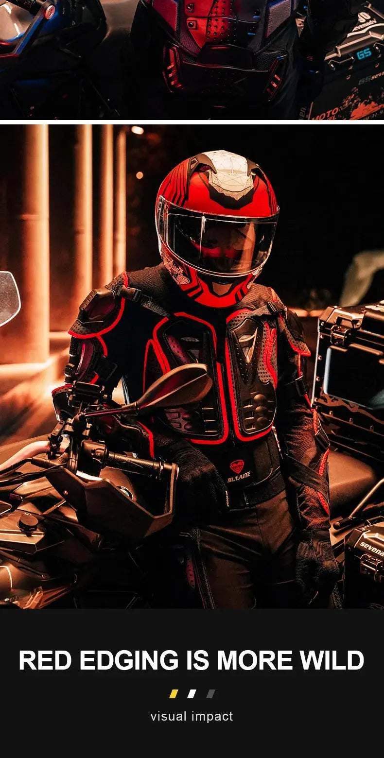 Motorcycle Armor Jacket – Racing Protective Gear for Motocross & ATV LanRider