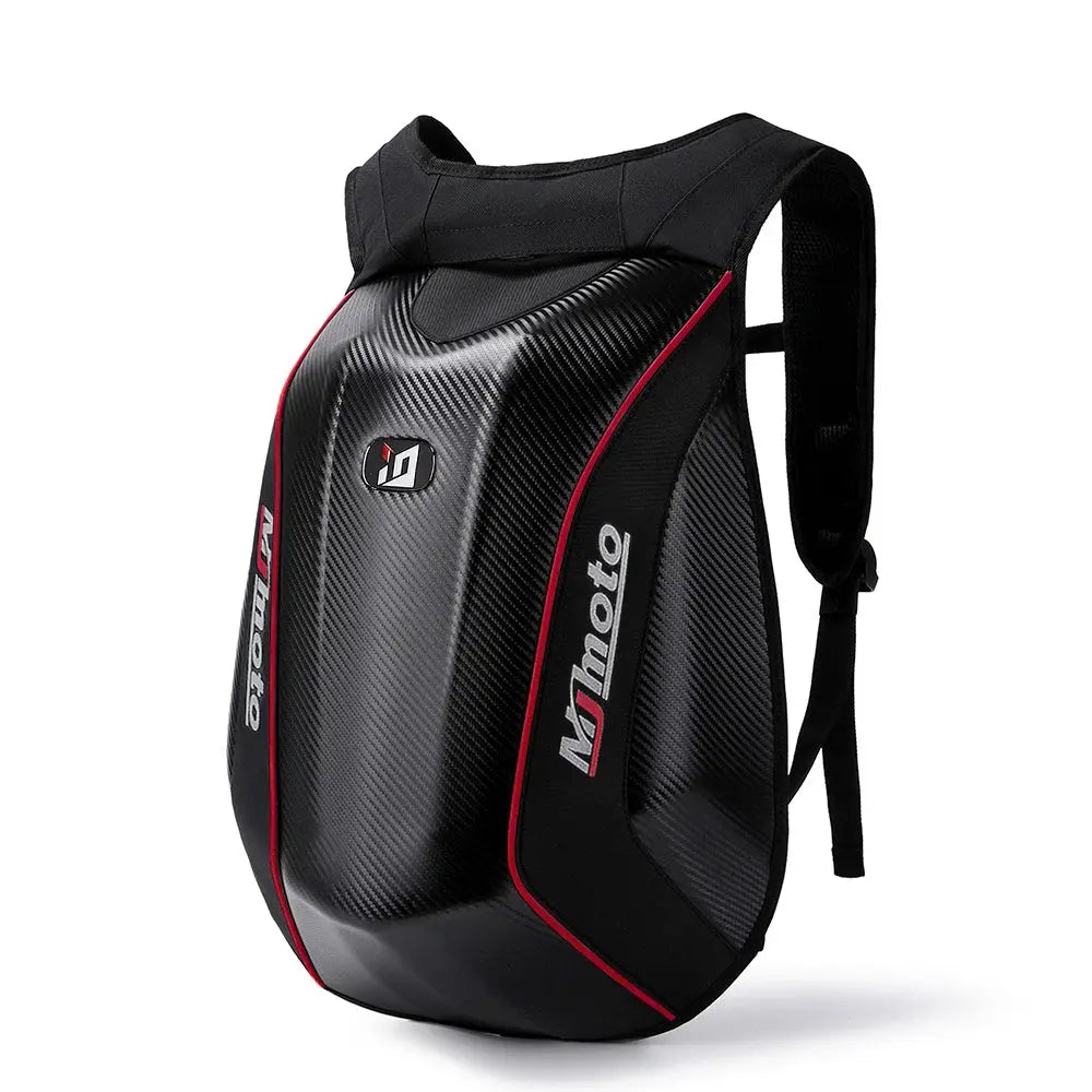 Carbon Fiber Motorcycle Backpack – Waterproof Hard Shell LanRider
