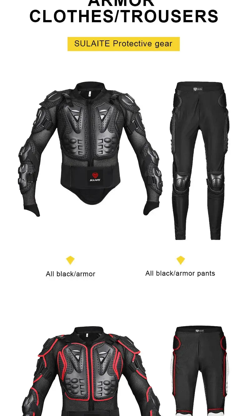 Motorcycle Armor Jacket – Racing Protective Gear for Motocross & ATV LanRider