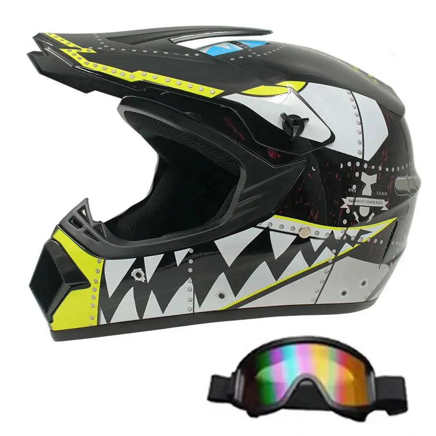 Motocross and Off-Road Helmet Set LanRider