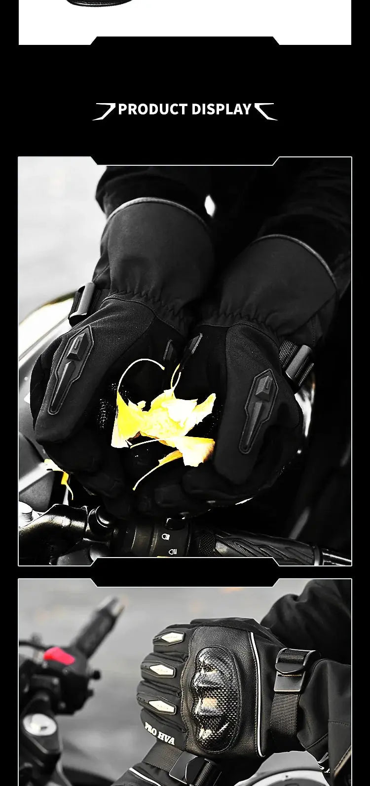 Motorcycle Winter Gloves – Waterproof, Windproof, Touchscreen Motocross Gloves LanRider