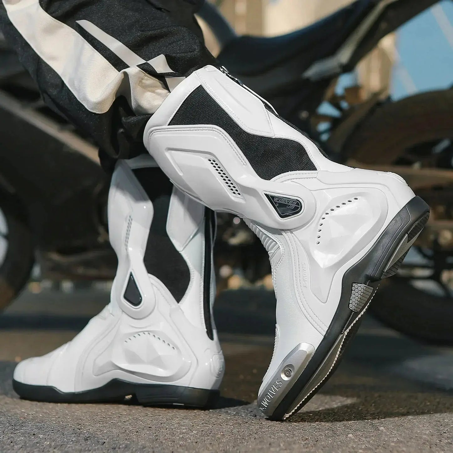 Motorcycle Racing Boots – Breathable & Protective LanRider
