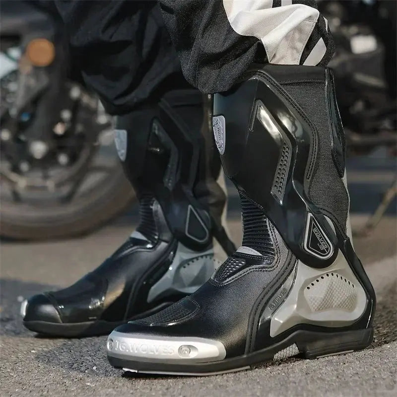 Motorcycle Racing Boots – Breathable & Protective LanRider