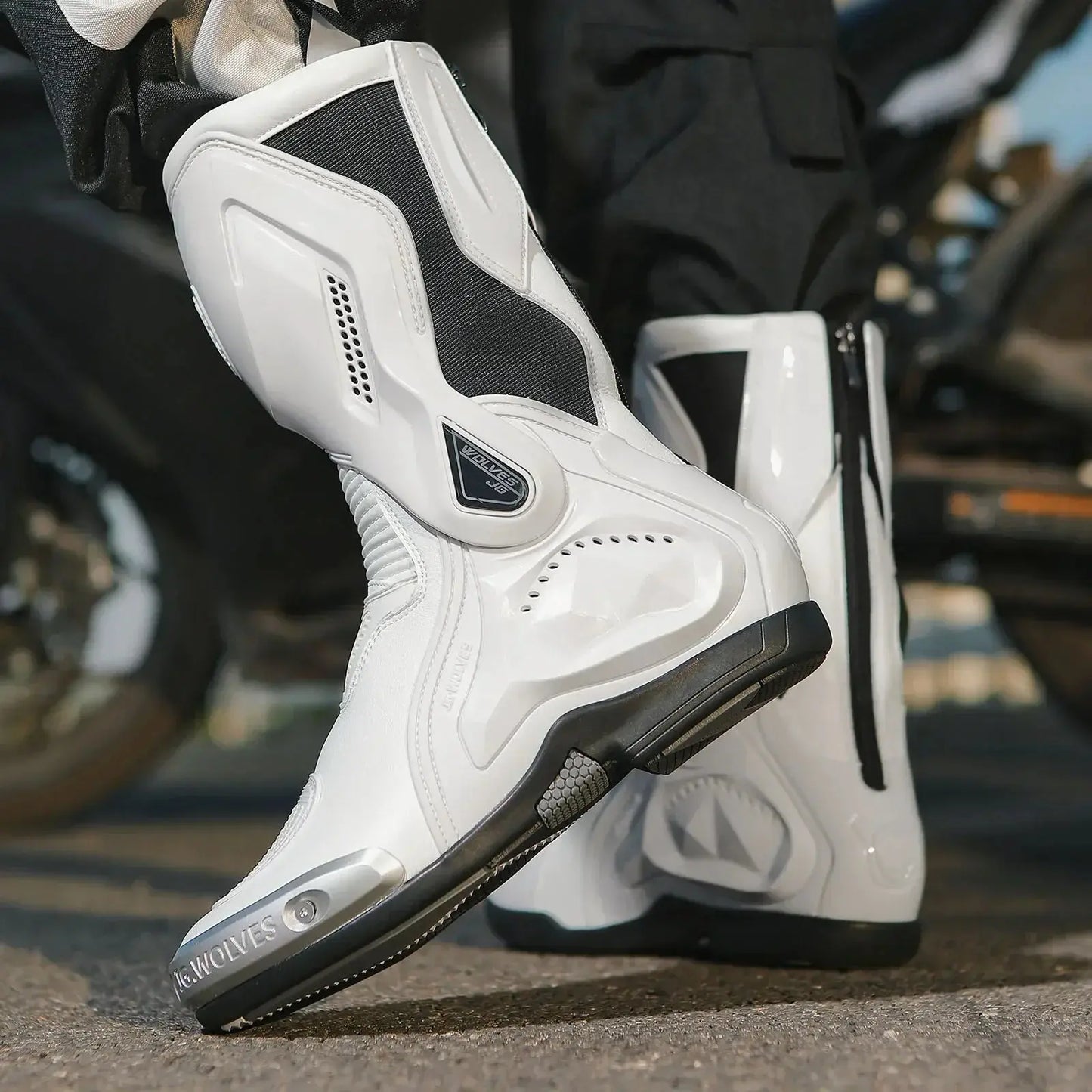 Motorcycle Racing Boots – Breathable & Protective LanRider