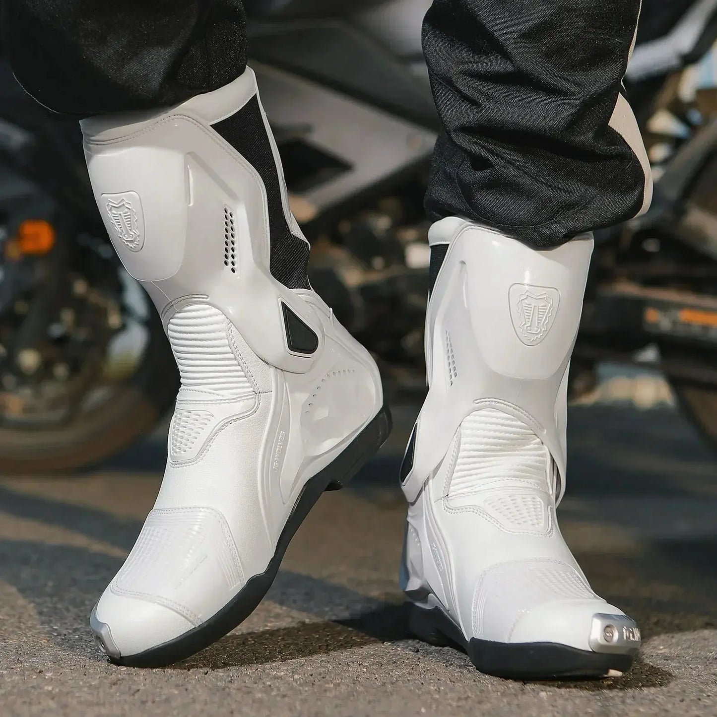 Motorcycle Racing Boots – Breathable & Protective LanRider