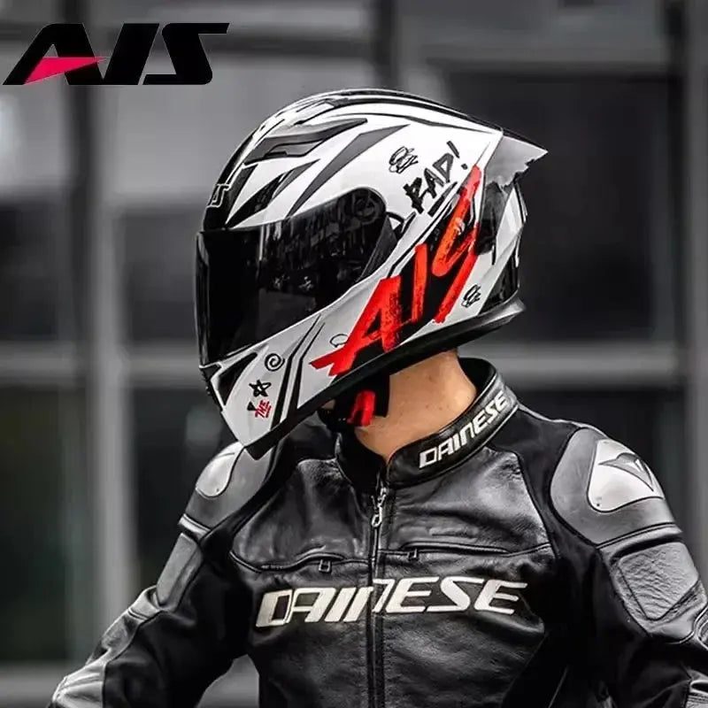 Full-Face Motorcycle Helmet – Double Lens, DOT Certified LanRider
