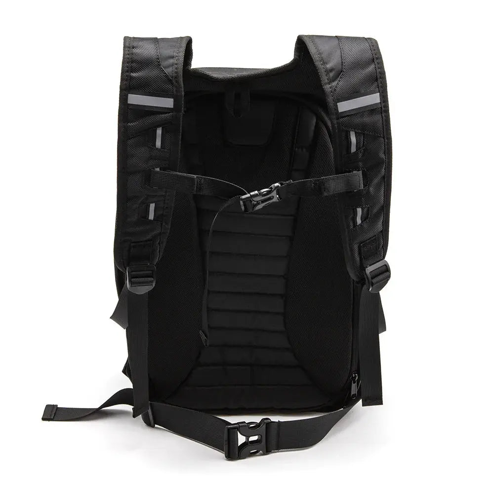 Motorcycle Backpack – Waterproof Hard Shell, Large Capacity, Carbon Fiber Style LanRider