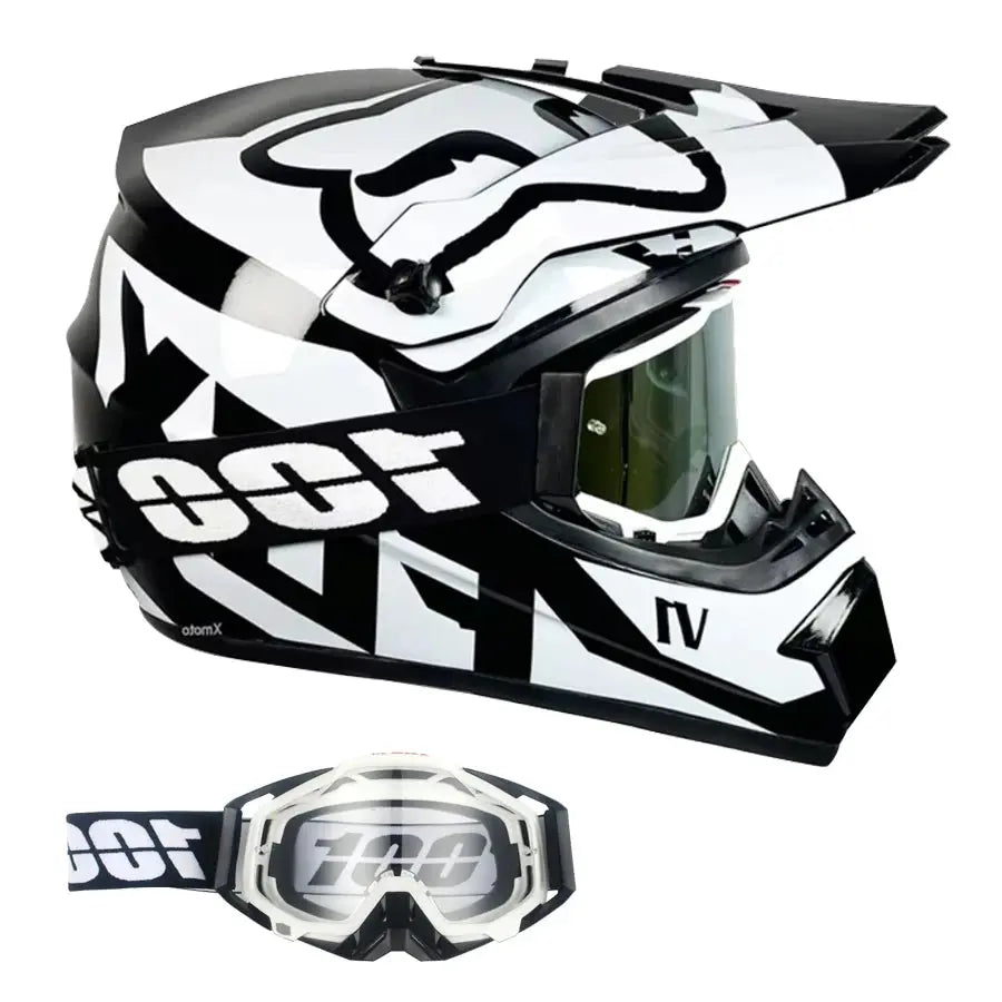 Motocross and Off-Road Helmet Set LanRider