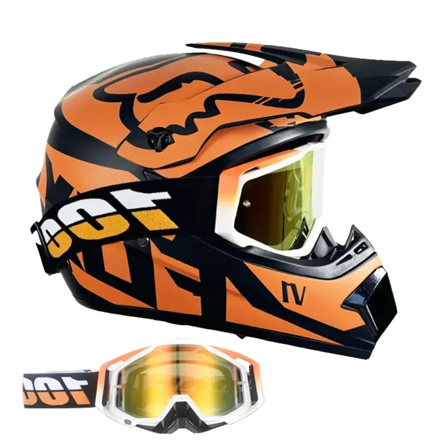 Motocross and Off-Road Helmet Set LanRider