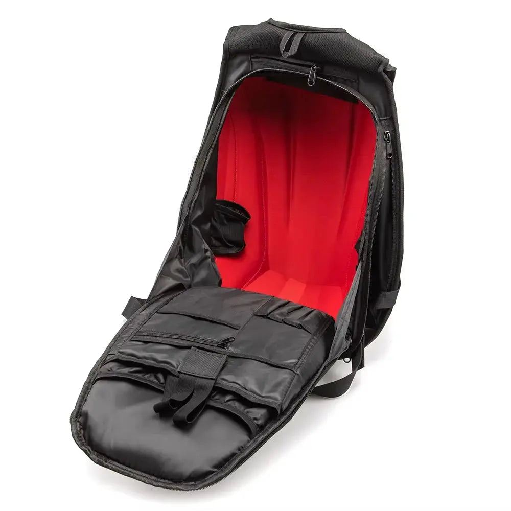 Motorcycle Backpack – Waterproof Hard Shell, Large Capacity, Carbon Fiber Style LanRider