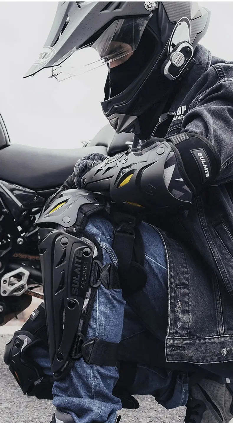Motocross Knee & Elbow Pads – Off-Road Motorcycle Protective Gear LanRider