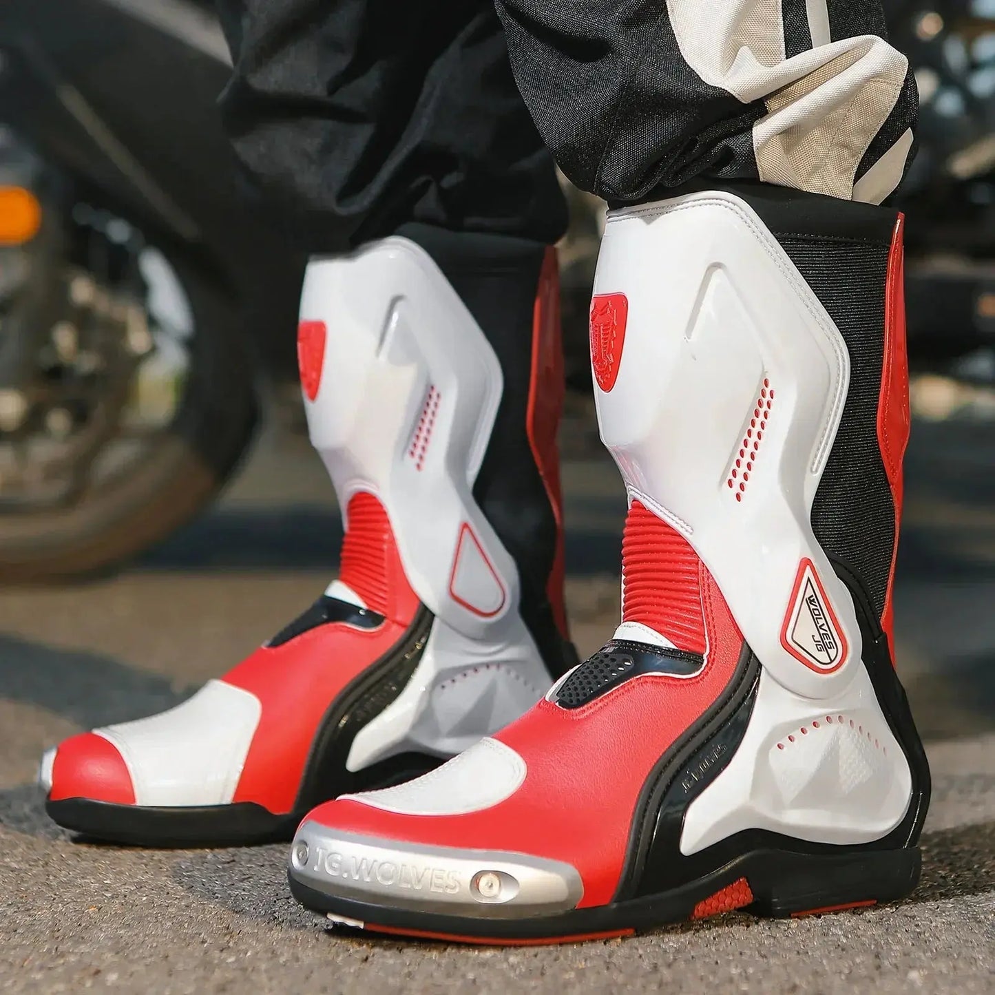 Motorcycle Racing Boots – Breathable & Protective LanRider