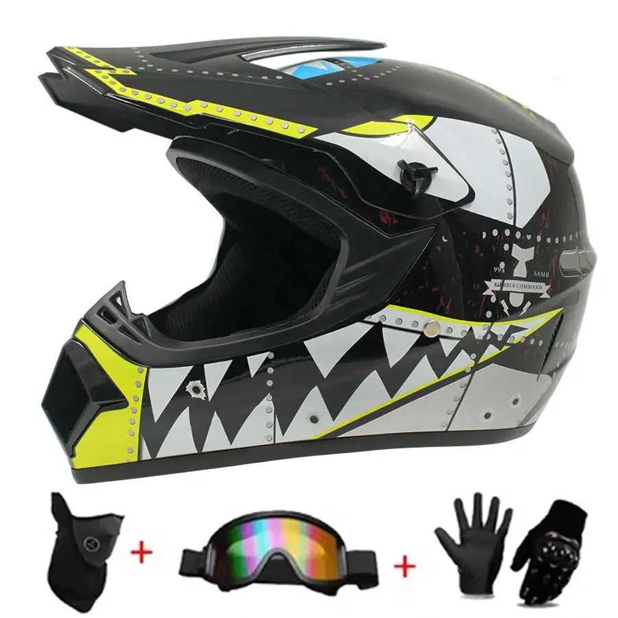 Motocross and Off-Road Helmet Set LanRider