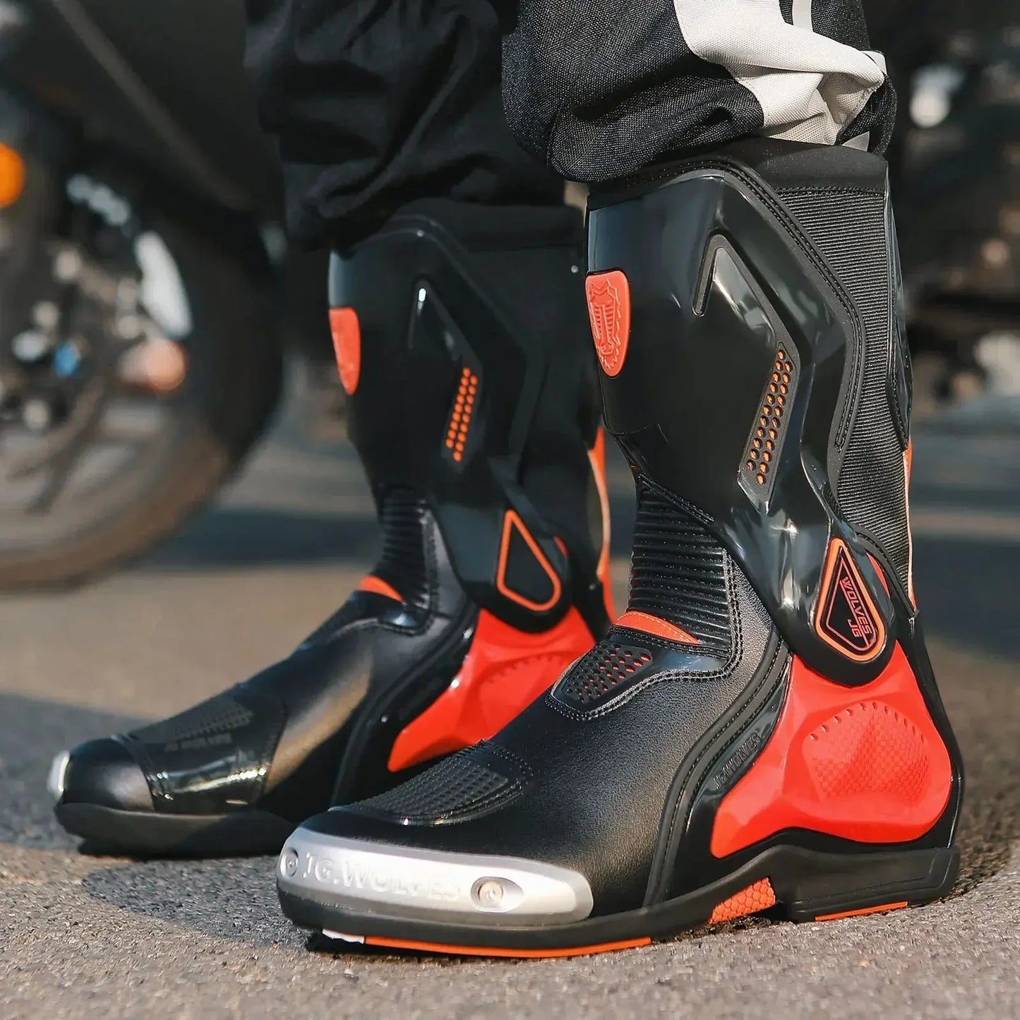 Motorcycle Racing Boots – Breathable & Protective LanRider
