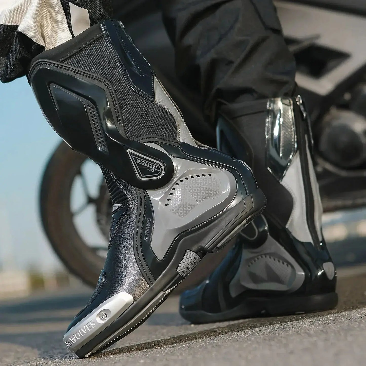 Motorcycle Racing Boots – Breathable & Protective LanRider