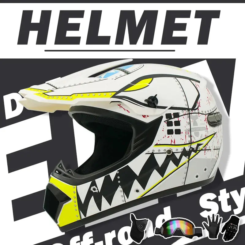 Motocross and Off-Road Helmet Set LanRider
