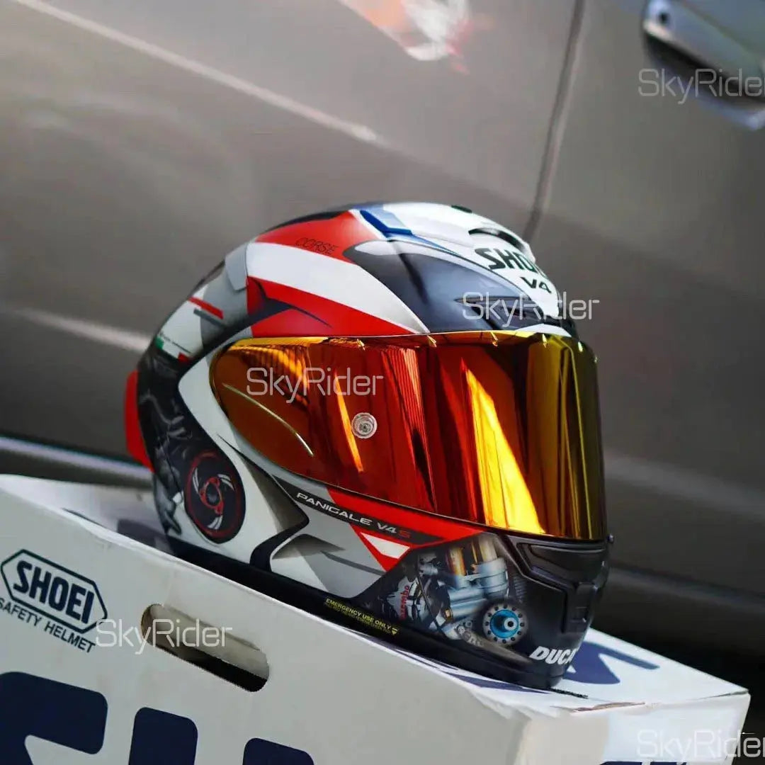 Shoei X14 Red Full-Face Motorcycle Helmet – Racing LanRider