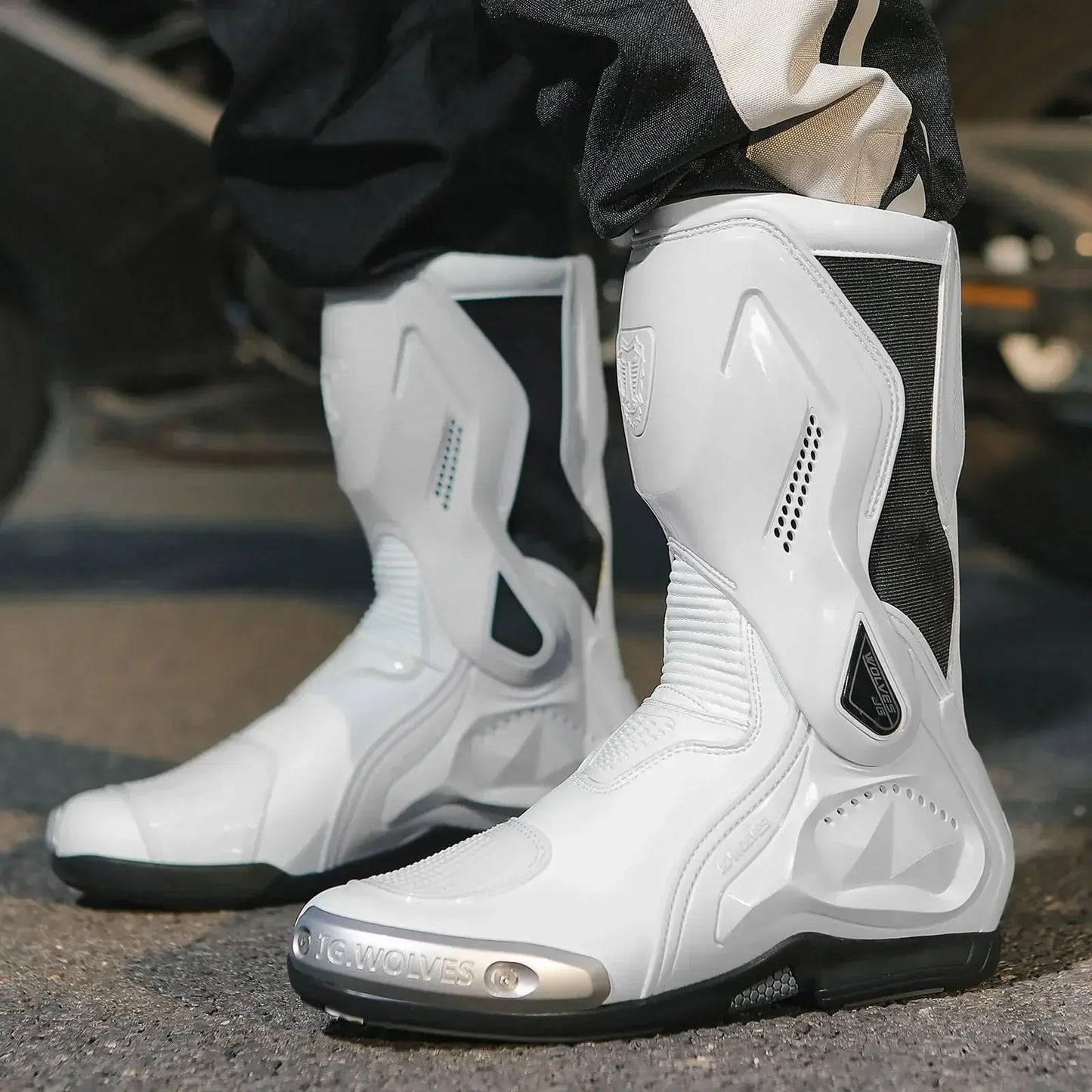 Motorcycle Racing Boots – Breathable & Protective LanRider