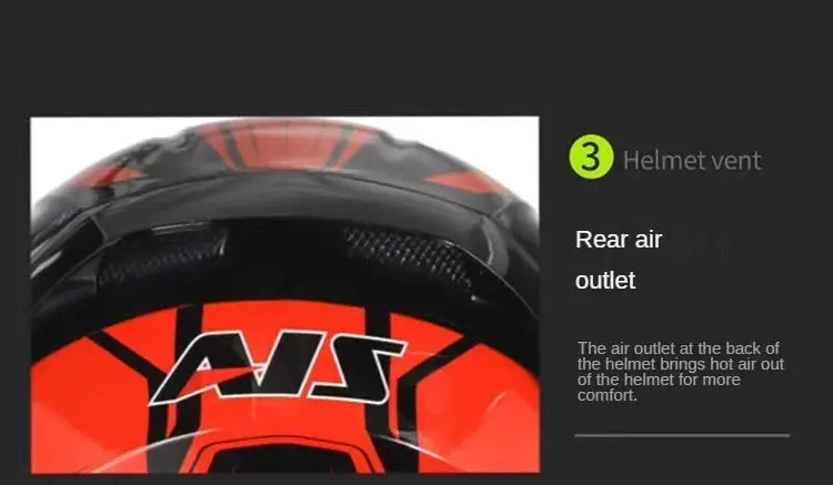 Full-Face Motorcycle Helmet – Double Lens, DOT Certified LanRider