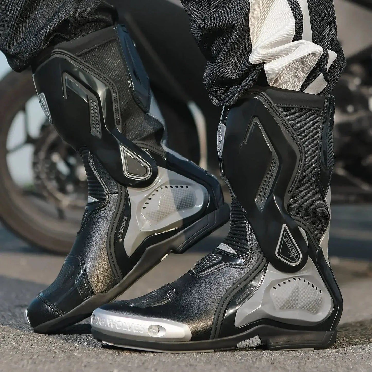 Motorcycle Racing Boots – Breathable & Protective LanRider