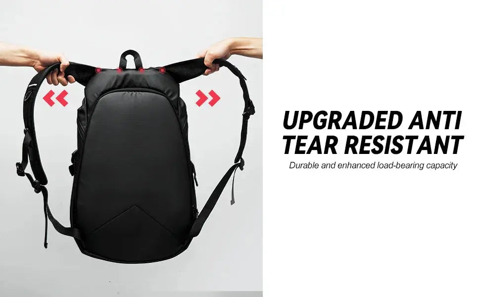 Motorcycle Backpack 40L – Waterproof Helmet Backpack for Men, Lightweight with Reflective Strip, School & Riding Bag LanRider