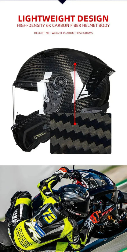 LS2 Thunder FF805 Full-Face Carbon Motorcycle Helmet LanRider