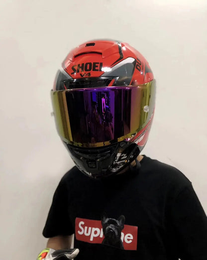 Shoei X14 Red Full-Face Motorcycle Helmet – Racing LanRider