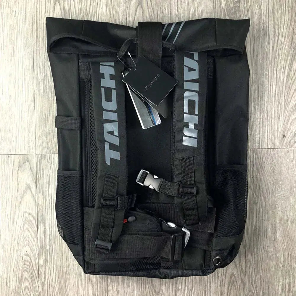 Men’s Motorcycle Backpack – Waterproof, LED Night Light, Racing Style LanRider