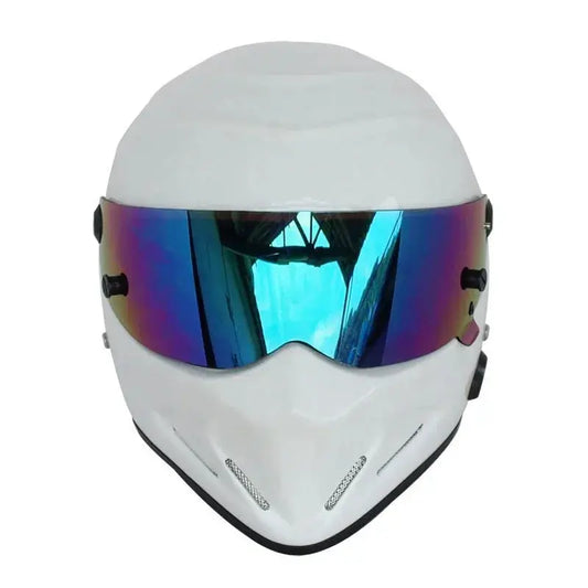 Retro Full-Face Motorcycle Helmet – Men’s Racing Style LanRider