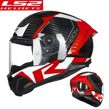 LS2 Thunder FF805 Full-Face Carbon Motorcycle Helmet LanRider