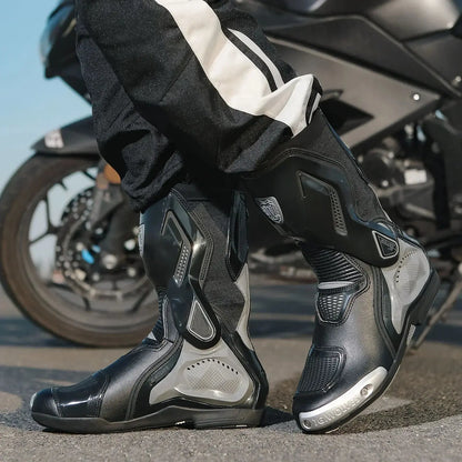 Motorcycle Racing Boots – Breathable & Protective LanRider