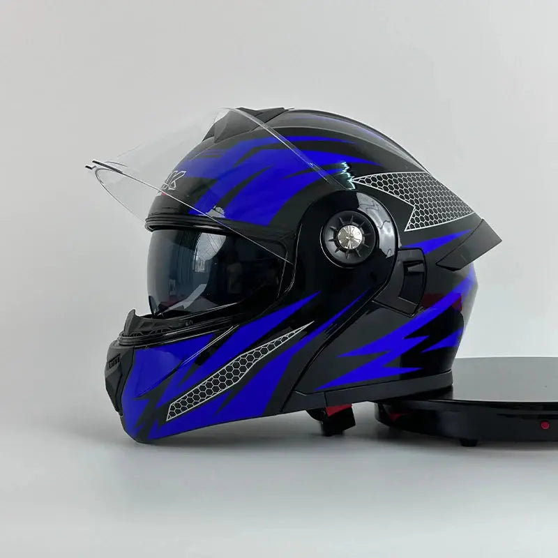 Flip-Up Modular Motorcycle Helmet – Men & Women LanRider