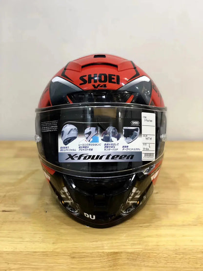 Shoei X14 Red Full-Face Motorcycle Helmet – Racing LanRider