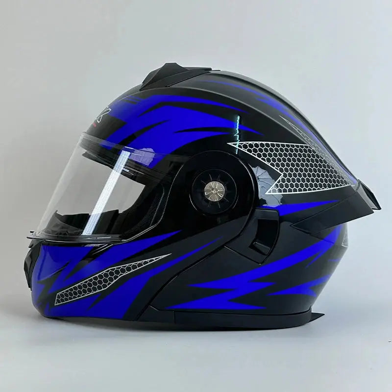Flip-Up Modular Motorcycle Helmet – Men & Women LanRider