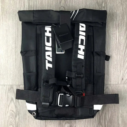 Men’s Motorcycle Backpack – Waterproof, LED Night Light, Racing Style LanRider