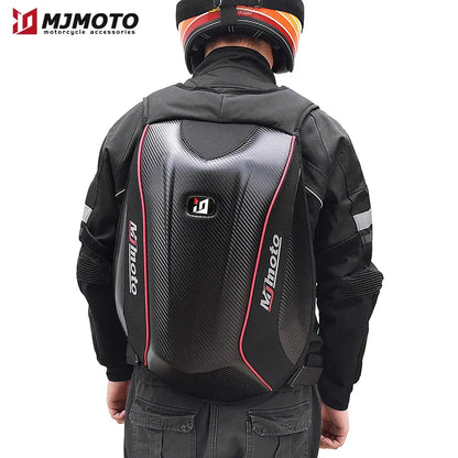 Carbon Fiber Motorcycle Backpack – Waterproof Hard Shell LanRider