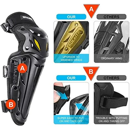 Motocross Knee & Elbow Pads – Off-Road Motorcycle Protective Gear LanRider