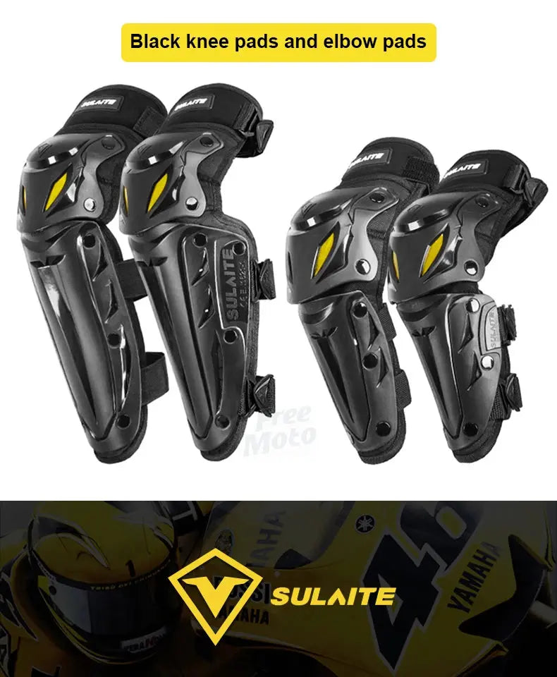 Motocross Knee & Elbow Pads – Off-Road Motorcycle Protective Gear LanRider