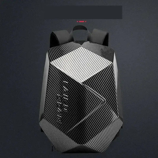 Motorcycle Hard Shell Backpack – Waterproof Carbon Fiber Helmet Bag LanRider