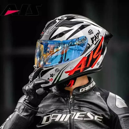 Full-Face Motorcycle Helmet – Double Lens, DOT Certified LanRider
