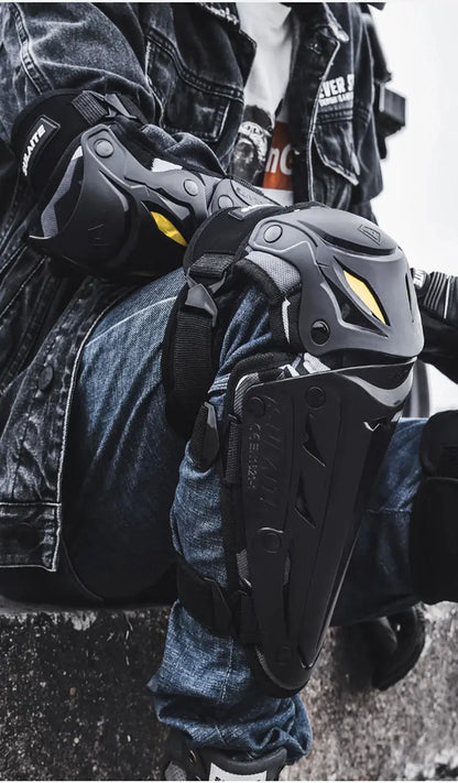 Motocross Knee & Elbow Pads – Off-Road Motorcycle Protective Gear LanRider