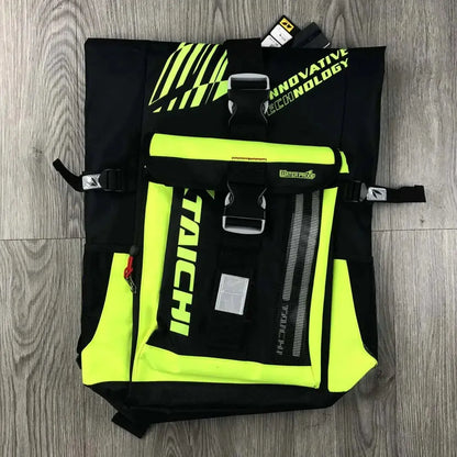Men’s Motorcycle Backpack – Waterproof, LED Night Light, Racing Style LanRider