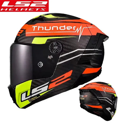 LS2 Thunder FF805 Full-Face Carbon Motorcycle Helmet LanRider