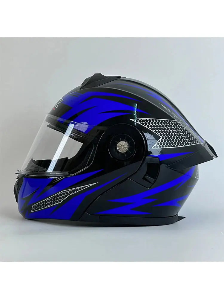 Flip-Up Modular Motorcycle Helmet – Men & Women LanRider