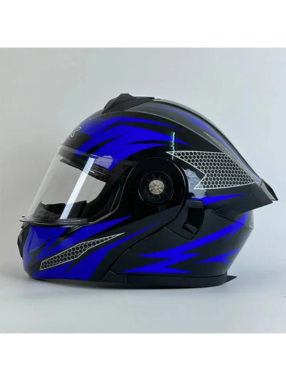 Flip-Up Modular Motorcycle Helmet – Men & Women LanRider