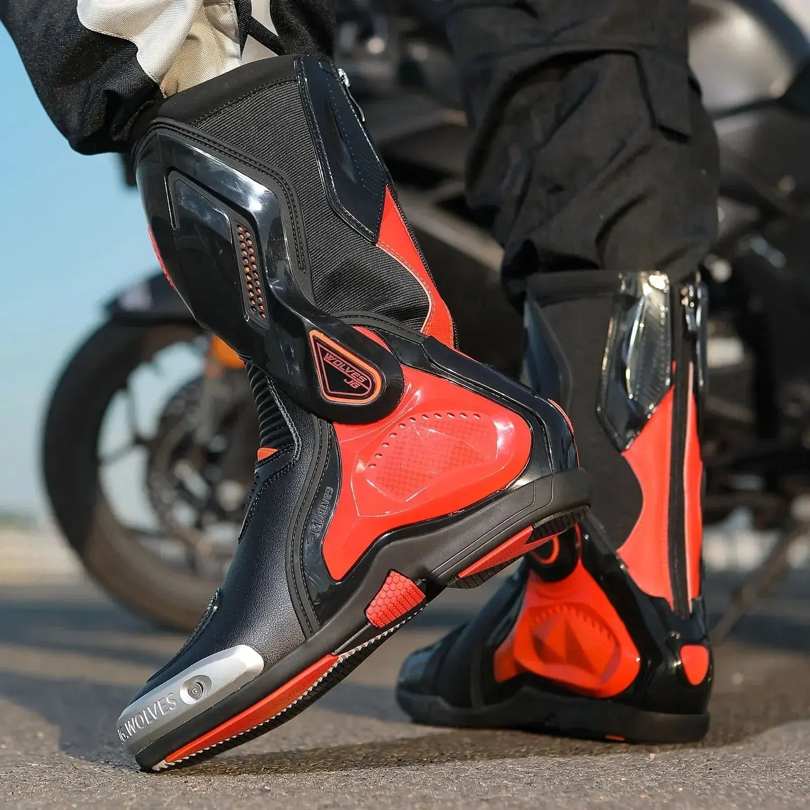 Motorcycle Racing Boots – Breathable & Protective LanRider