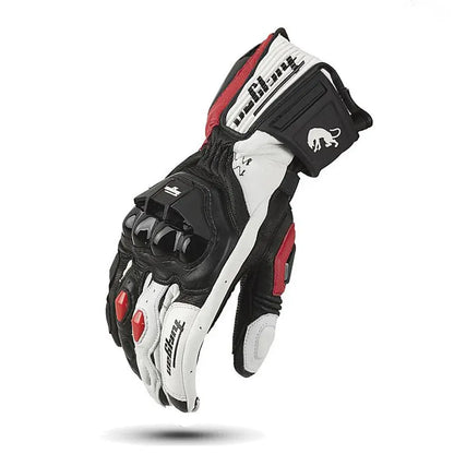 Men's Leather Motorcycle Gloves – Windproof, Protective & Comfortable LanRider