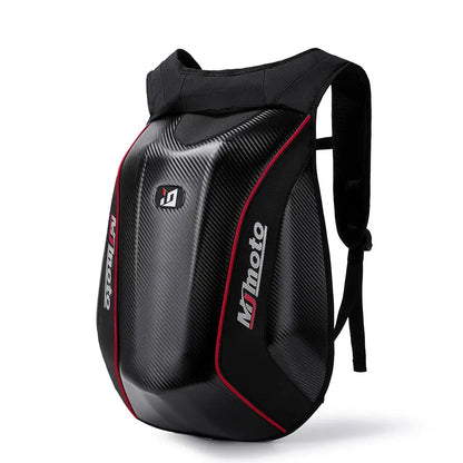 Carbon Fiber Motorcycle Backpack – Waterproof Hard Shell LanRider